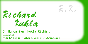 richard kukla business card